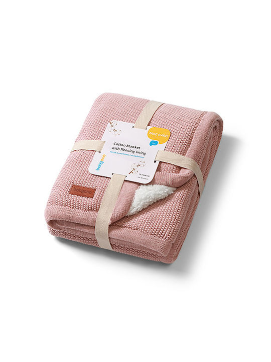 Babyono Blanket Nursery Swaddling Blankets Cotton Pink 75x100cm