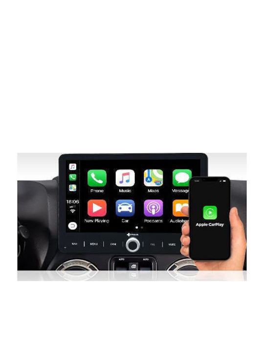 Dynavin Ηχοσύστημα Αυτοκινήτου για Jeep Wrangler 2007-2017 (Bluetooth/USB/AUX/WiFi/GPS/Apple-Carplay/Android-Auto) με Οθόνη Αφής 10"
