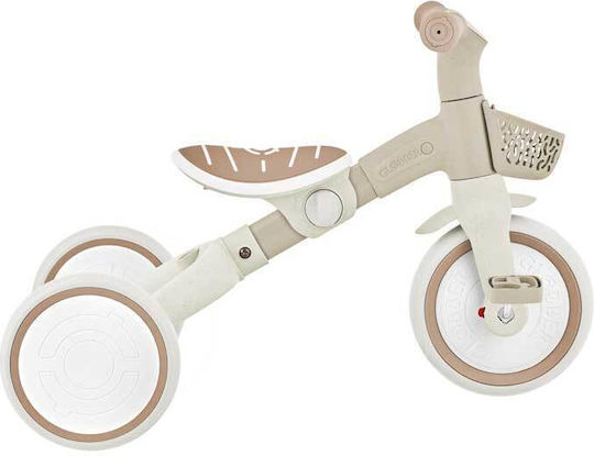 Globber Learning Trike Plus Convertible with Parental Handle 3 in 1 for 1-3 Years Beige