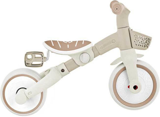 Globber Learning Trike Plus Convertible with Parental Handle 3 in 1 for 1-3 Years Beige