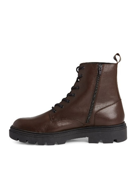 Leather Brown Men's Boots