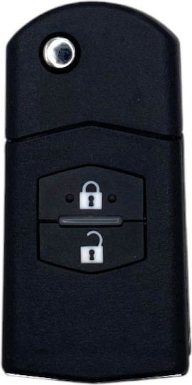 Foldable Remote Control Shell with 2 Buttons for Mazda