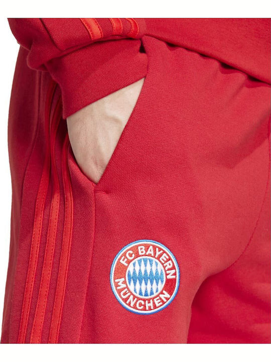 Bayern Football Sweatpants with Elastic Red