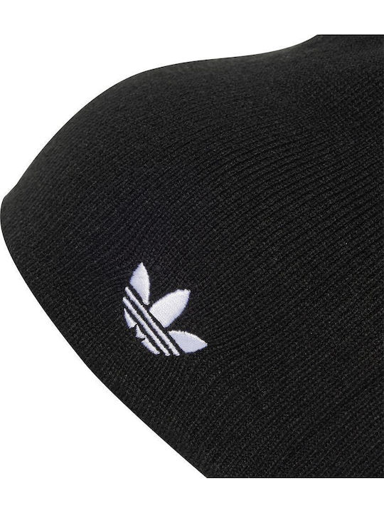 Beanie Ανδρικός Σκούφος Πλεκτός σε Μαύρο χρώμα