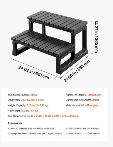 Vevor Pool Step Black
