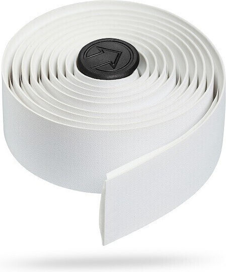 PRO SMART-SILICON MICROFIBER (ΜΕ END PLUGS & END TAPE) Fahrradlenkerband Weiß