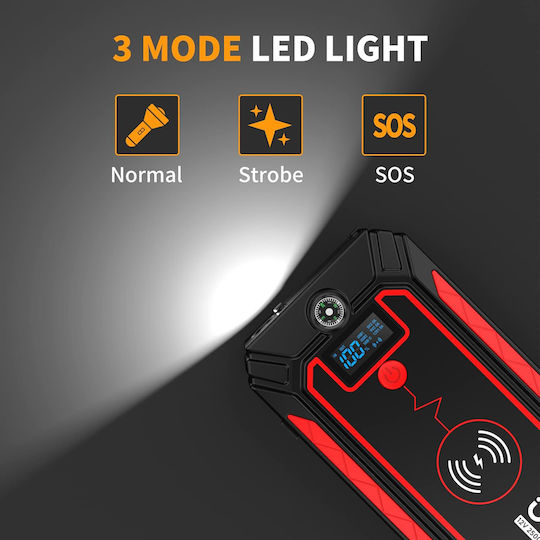 Utrai JSTAR-4 Tragbar Auto-Starthilfe 16000mAh mit Power Bank,Powerbank / USB / Φακό 12V