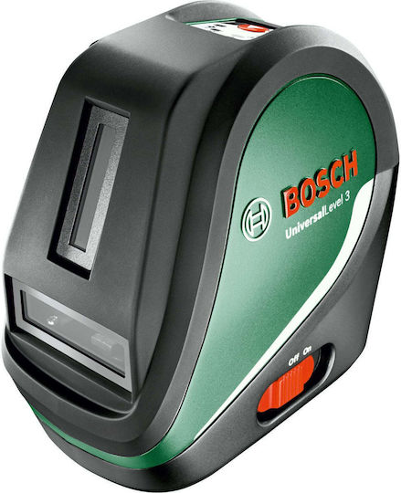 Bosch Universal Level 3 Selbstnivellierend Linear Laser-Wasserwaage Roter Strahl 1.5V mit Arbeitsbereich 10m