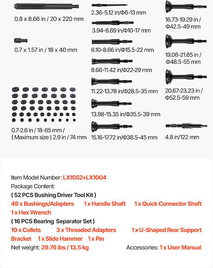 Vevor Puller Set for Bearings