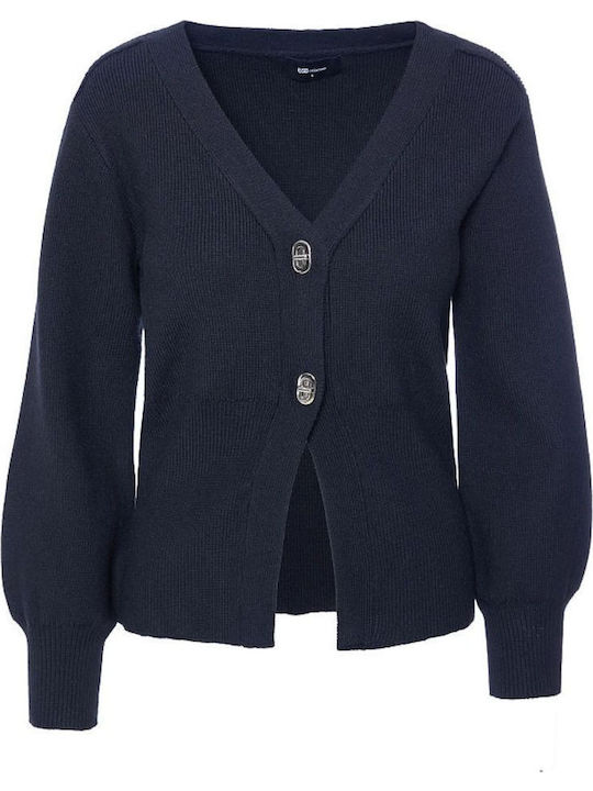 Women's Knitted Cardigan with Buttons Black