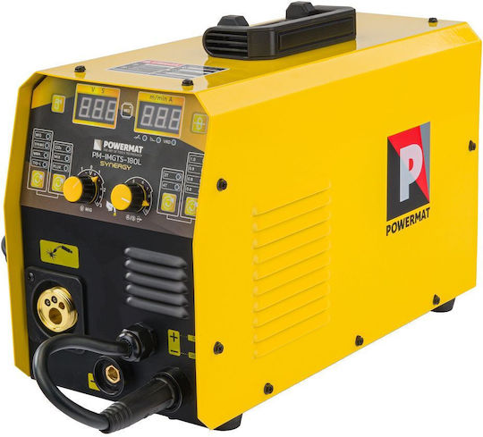 Powermat Ηλεκτροκόλληση MIG / MMA / TIG με Μέγιστο Ρεύμα Συγκόλλησης 180A