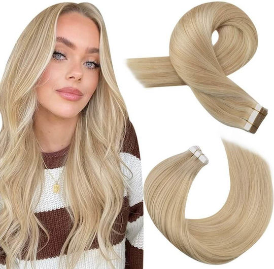 Remy Hair Autocolant Extensie cu Păr Natural Remy în Întuneric Blondă Culoare Balayage No14/613 14/613 55cm 4buc