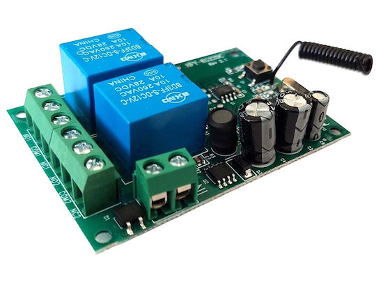 Dual-Channel Command Receiver Kit 2 Remote Controls Kg1285v 12v to 85v