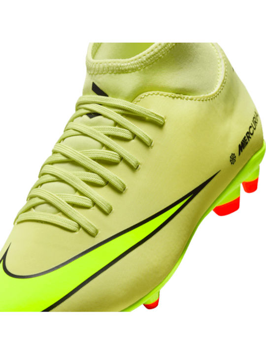 Jr Superfly 10 Club FG/MG Kids Soccer Cleats Molded Green