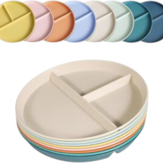 Queen Mother Baby Food Plate Beige