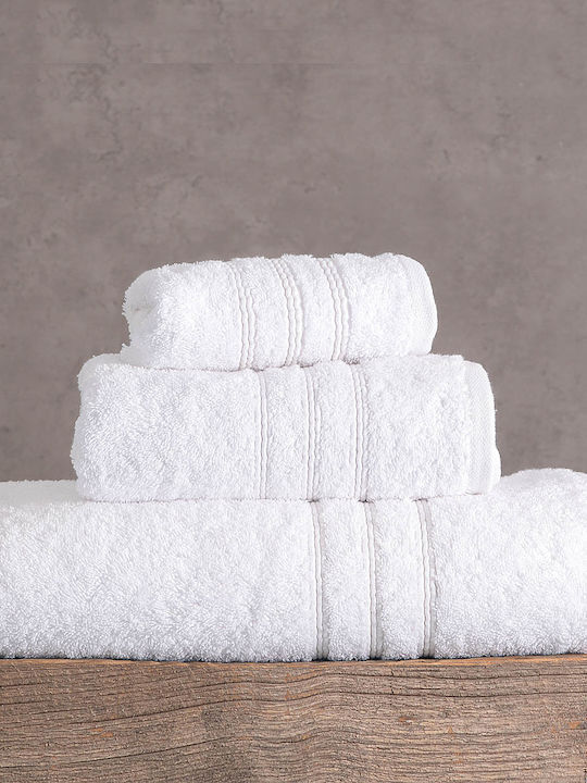 Rythmos Bath Towel Aria 75x150cm White Weight 600gr/m²