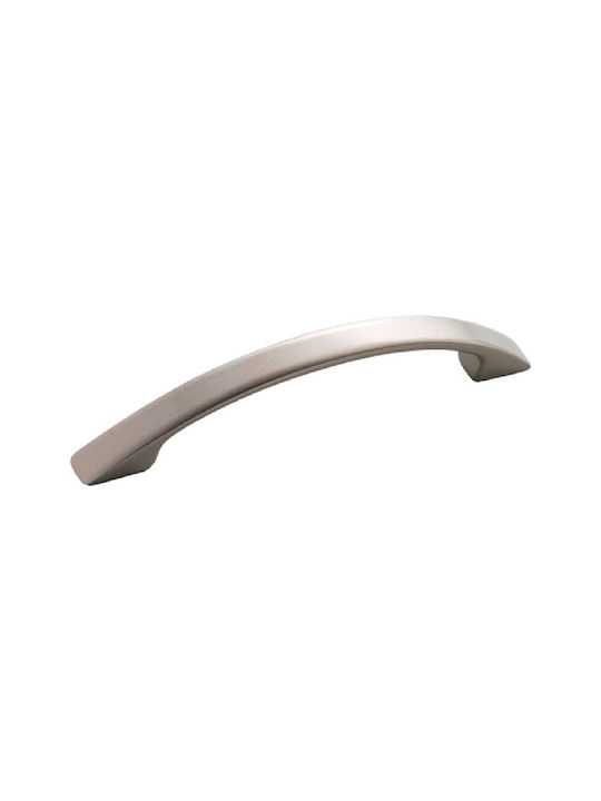 Viobrass 136 Λαβή Επίπλου από Μέταλλο Νίκελ Ματ 120mm (Απόσταση Κέντρων 96mm) 136/96