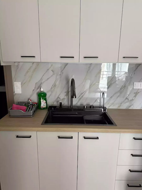 Aristi-Elena Drop-In Sink Inox W75xD46cm Silver