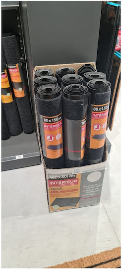 Atmosphera Entrance Mat made of Rubber Black 80x150cm