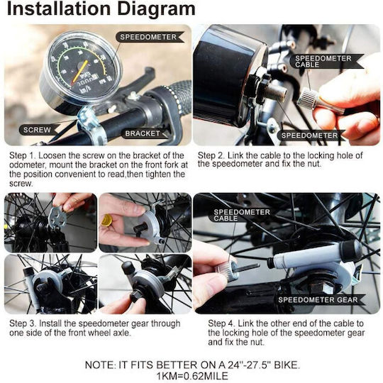 Kit de Măsurare a Kilometrajului pentru Bicicletă cu Motor pe Benzină