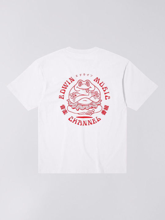 Music Channel T-shirt White, Red