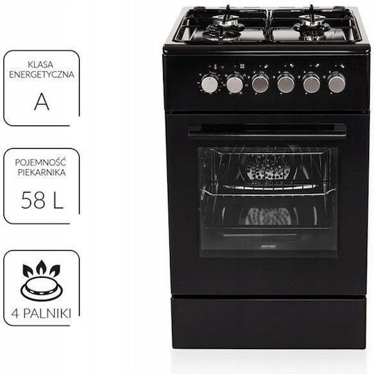 MPM Cooker 58lt W50cm. Black