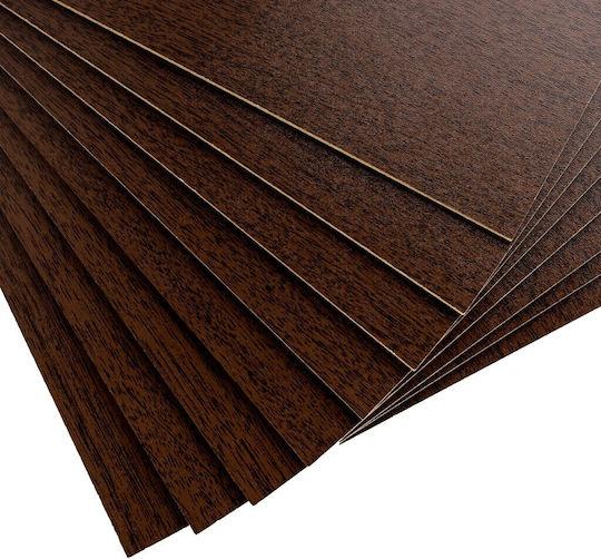 Creative Deco 10 X A3 Placă Mdf Wenge Maro Închis 420 X 300 X 3 Mm Plăci Mdf Hârtie De Artizanat Decorativă Pyrogravură Tăiere Laser Modelare Frezare Cnc Plotter Puzzle Electric