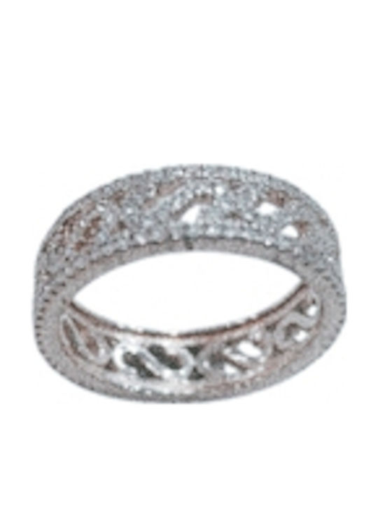 Flavus Damenring Silber Zirkon Silver 925