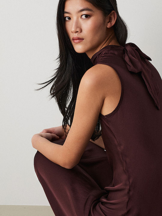 Maxi Evening Dress Bordeaux