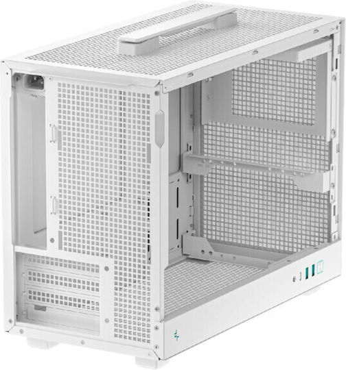 Deepcool CH160 Plus Gaming Mini Tower Computer Case with Side Window White