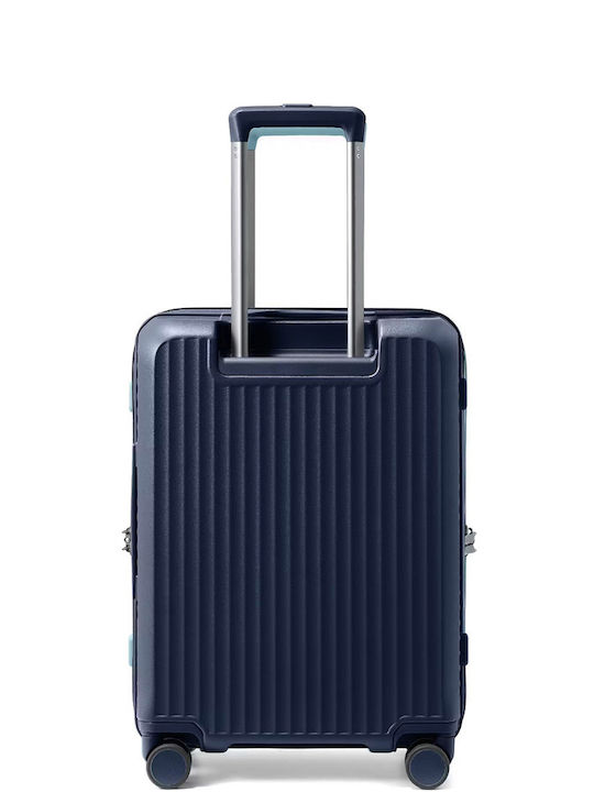 Puccini Monte Carlo Cabin Hard Suitcase Navy Blue with 4 Wheels Height 53.5cm