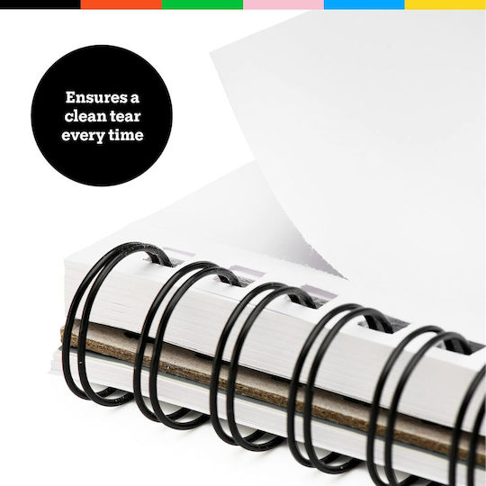 Set 2 Caiete de Schițe Art-n-fly 2 X 100 Foi A5 100g/m2 5.5x8.5" Legate Spiral Alb Hârtie 21.4 X 22 Cm