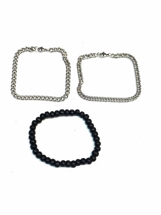 Amalfi Accessories Set Men's Steel Bracelets