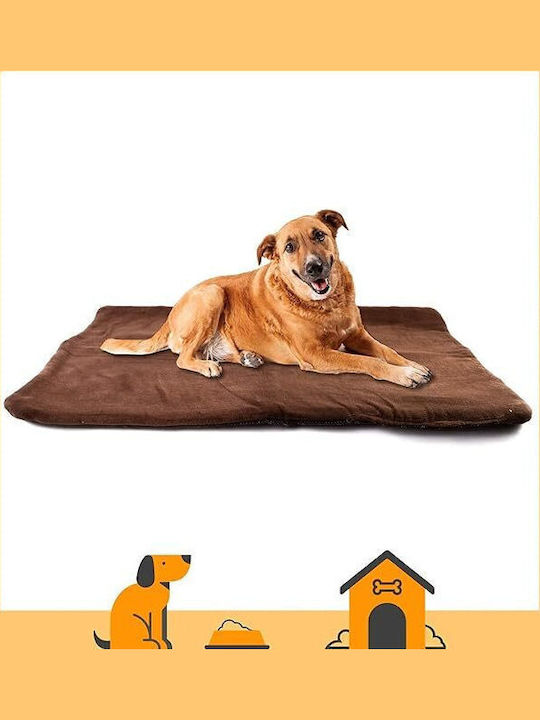Comfortable Pet Μαξιλάρι Σκύλου Ορθογώνιο Θερμαινόμενο Καφέ 100x70εκ.