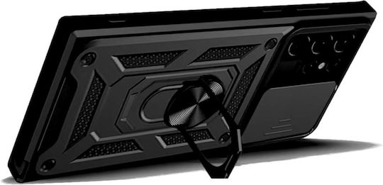 Slide Cover Back Cover Metallic Black (Poco M7)