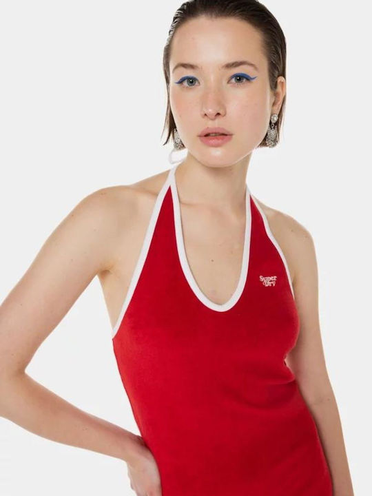 Rochii De Vară Pentru Femei Mini Sport Rochie Fără Mâneci Roșie