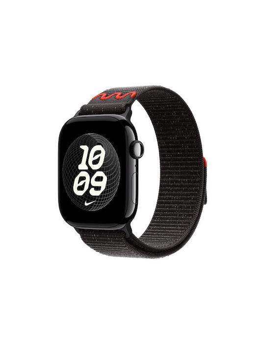 Apple Nike Sport Loop 46mm Λουράκι Υφασμάτινο Midnight Black (Apple Watch 44/45/46mm/Ultra 49mm)