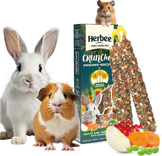 Herbee Cruncher 115gr Nagerfutter Hase Früchte Gemüse Löwenzahn