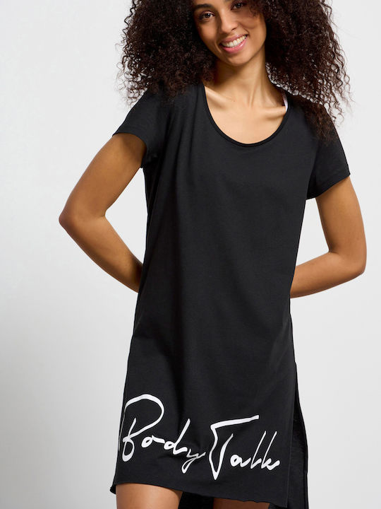 Rochii De Vară Pentru Femei Mini Tricou Rochie Neagră