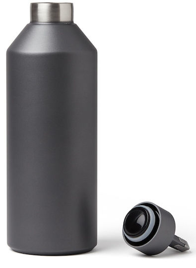 Lexon Μπουκάλι Θερμός Ανοξείδωτο / Πλαστικό 500ml Gray