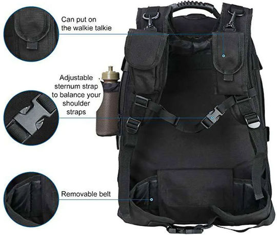 Rucsac Militar Rucsacuri Negru 64lt