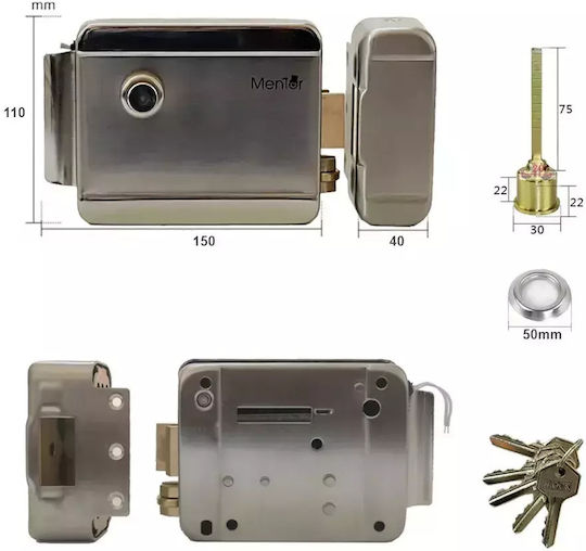 Kit Video Interfon Fără Fir Wifi 2 Familii Mentor Sykt088b 7 Inch Ahd 2mp 24v 2 Fire 5în1 Negru