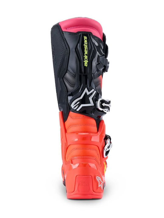 Alpinestars Tech 7 Ανδρικές Μπότες Motocross Δερμάτινες Μαύρες