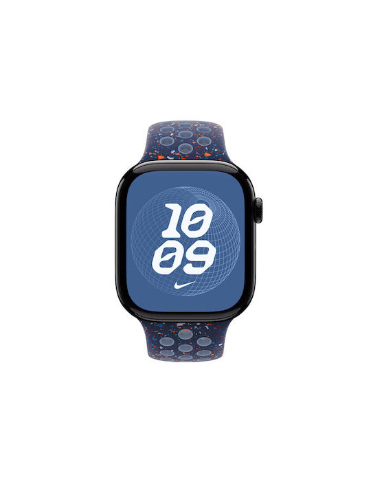 Apple Nike Sport Band 46mm - M/L Λουράκι Σιλικόνης με Pin Blue Ribbon (Apple Watch 44/45/46mm/Ultra 49mm)