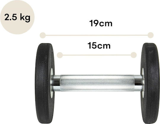 Powrx Комплект От Dumbell Ластичени 2 x 2.5кг
