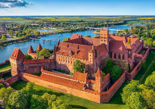 View Of The Malbork Castle, Poland Puzzle 2D 500 Pieces