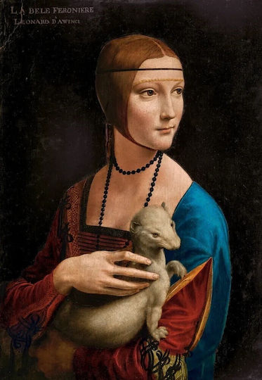 Smarton Puzzle 1000 Piese Doamna cu Hermină Colecția de Artă Leonardo Da Vinci