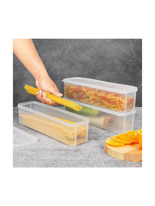 Belle Vous Set 6 Bucăți Vaze Pentru Paste Cu Capac Ermetic Plastic Transparent 1300ml 6 Bucăți