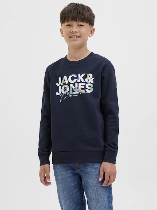 Kids Sweatshirt Blue Color Splash