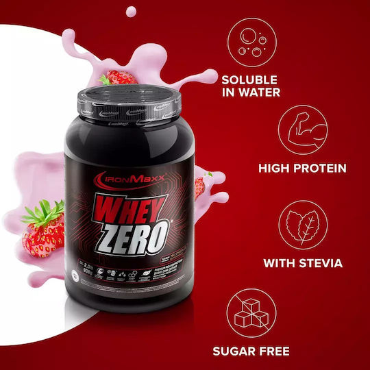 IronMaxx Whey Zero Organic Protein Whey with Flavor Strawberry 908gr